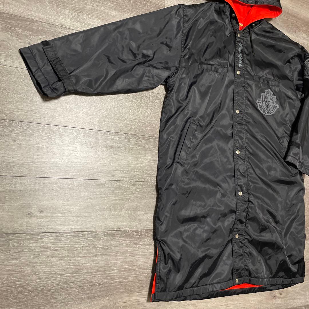 希少品 名古屋グランパスエイト NGE エンブレムワッペン刺繍 ベンチコート 黒