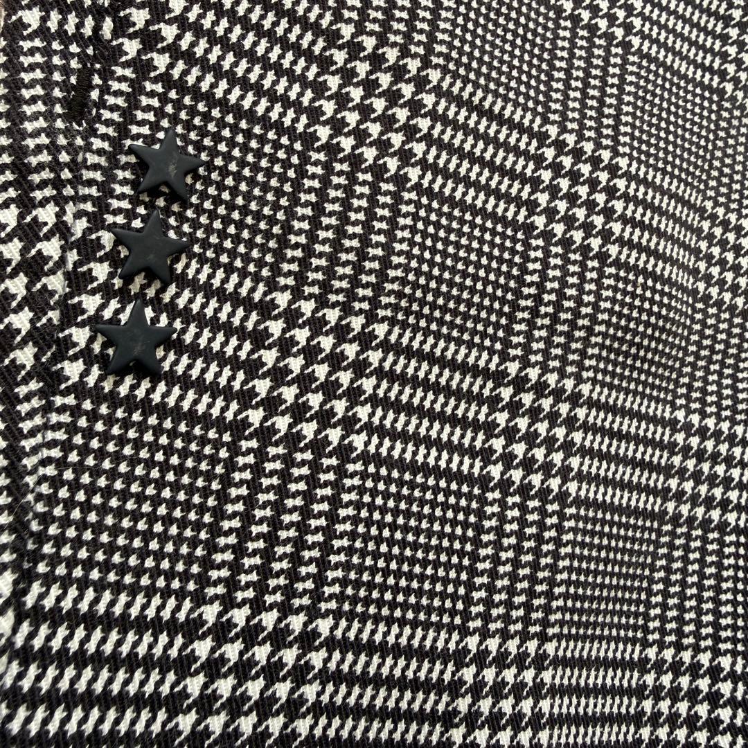 裏起毛　パーリーゲイツ　パンツ　黒　白　チェック　千鳥格子　M〜L相当　4