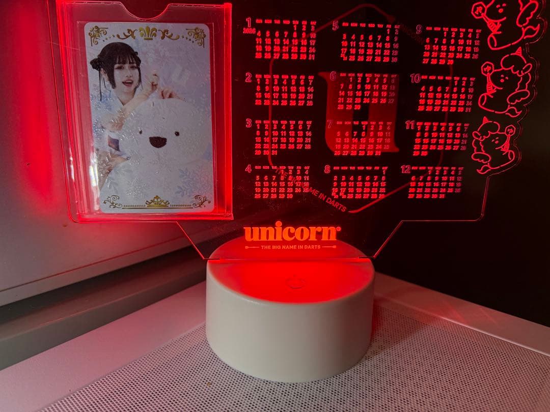 文山雪華ライブカード　ユニコーン LEDカレンダーセット！