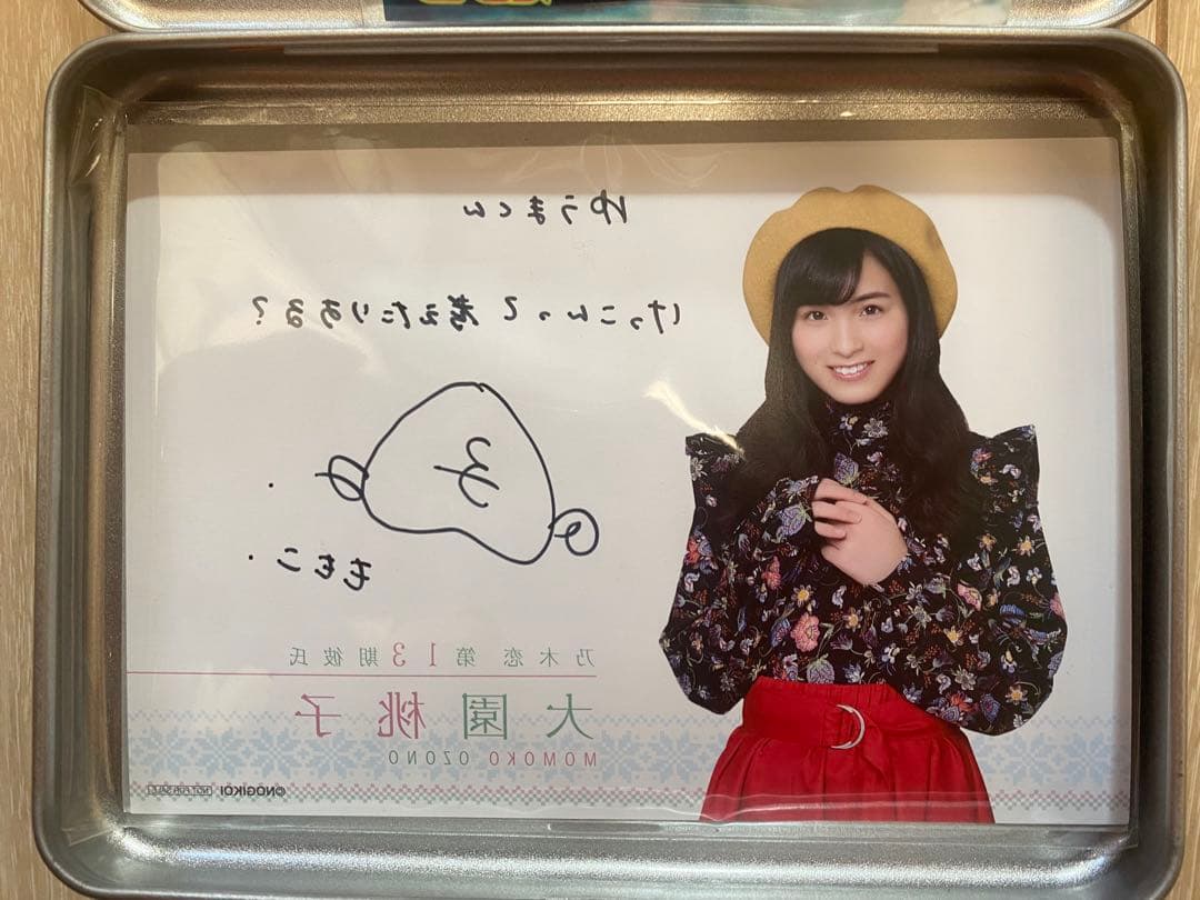 大園桃子と西野七瀬のサイン、写真集、CD