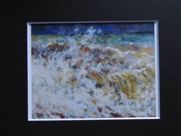 ルノワール 、【波】、希少画集画、新品高級額・額装付、状態良好