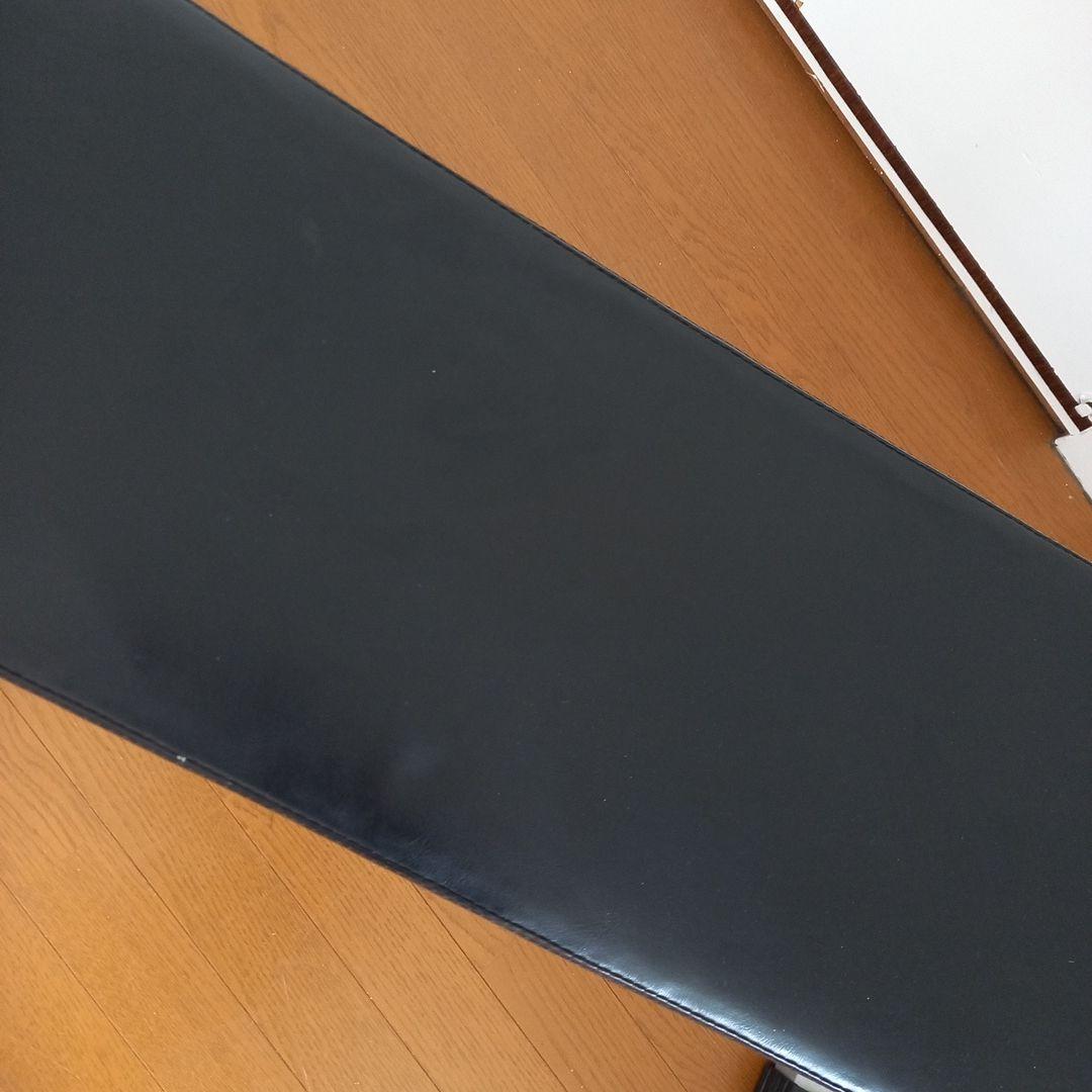 トレーニングベンチ 黒 合成皮革製