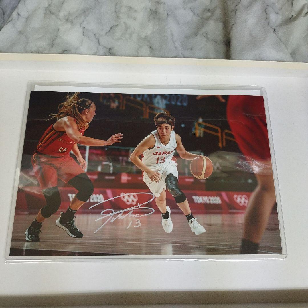女子バスケットボール日本代表　町田瑠唯　直筆サイン入りフォト　証明書付き