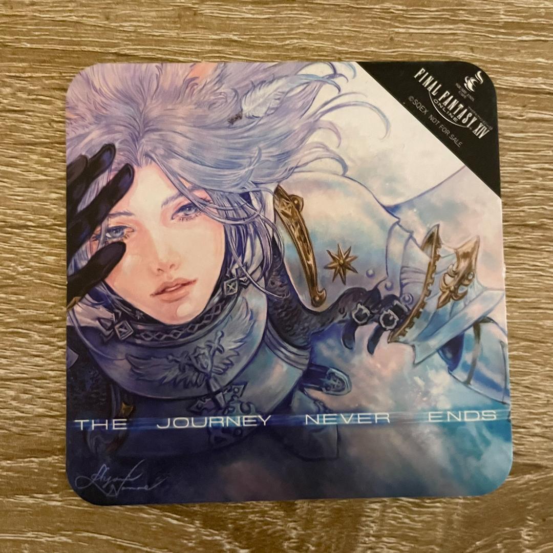 【美品】FF14 スクエニカフェ　暁光コースター