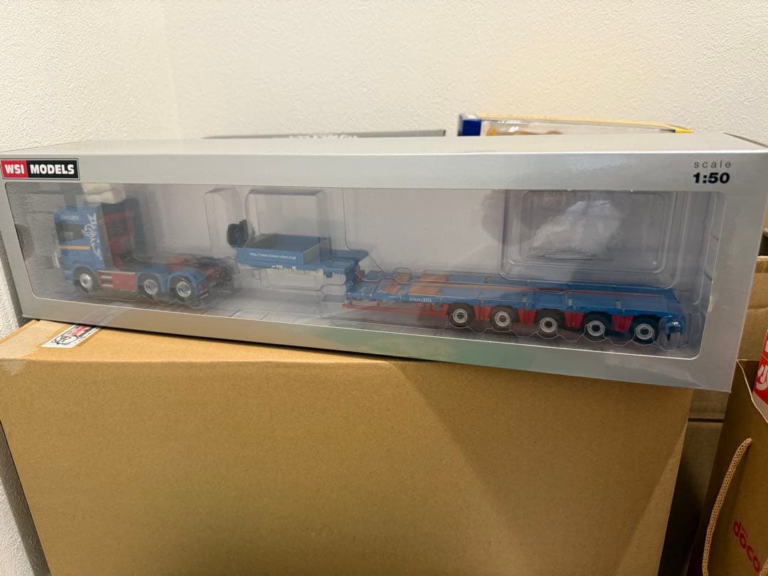 WSI ケンクラフト大矢運送カラー トレーラー付きトラック 1:50スカニア