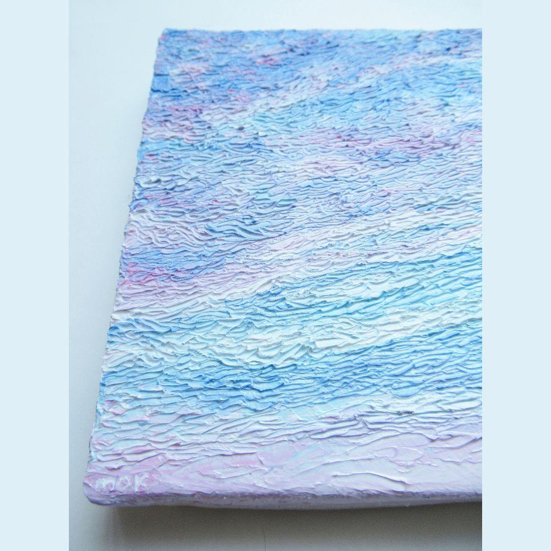 ［匿名で配送］ 一点もの 夕方 空 星 油絵 油彩 絵