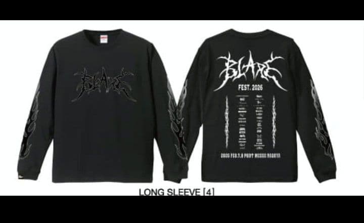 BLARE FEST 2026 ロンT4 XL ブレアフェス coldrain