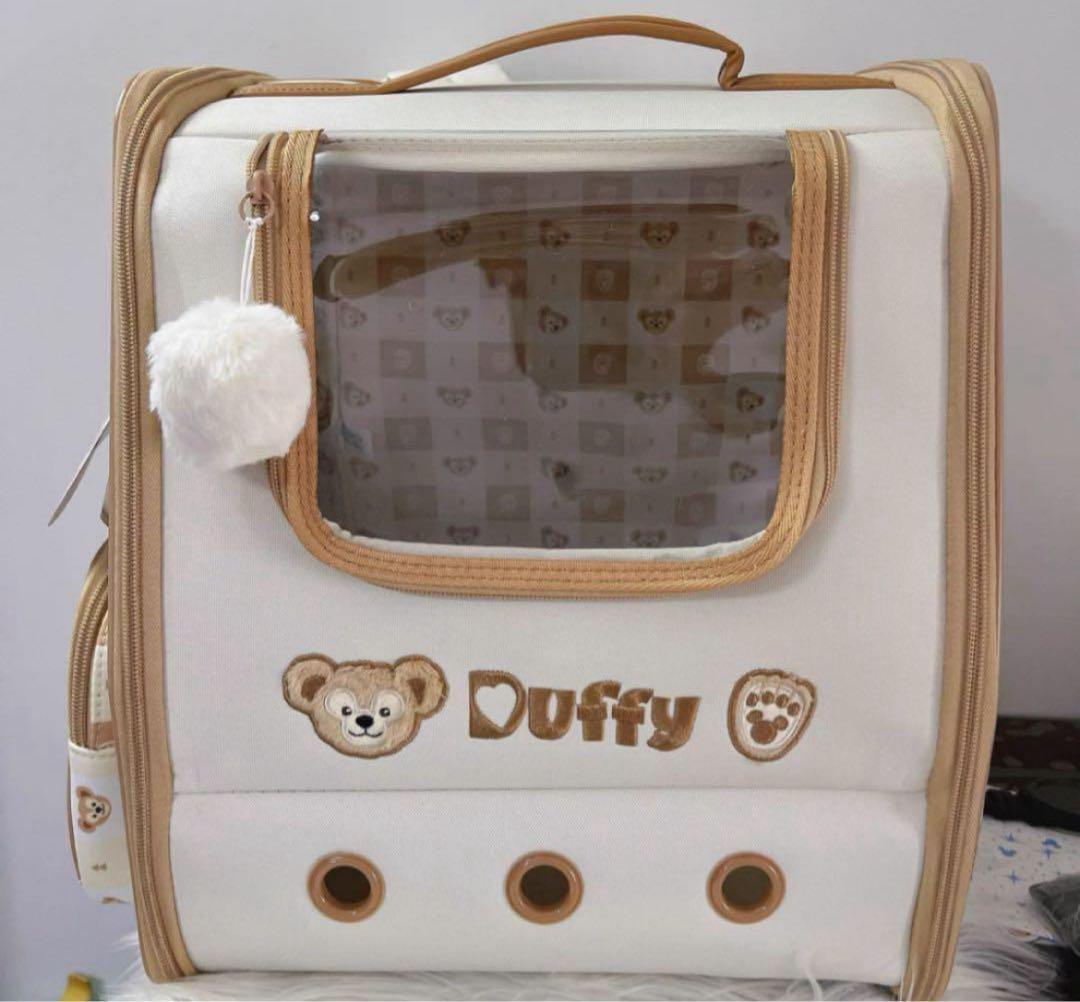 即日発送❣️セール❣️ 上海ディズニー　ダッフィー　ペットキャリーバッグ　猫小型犬用