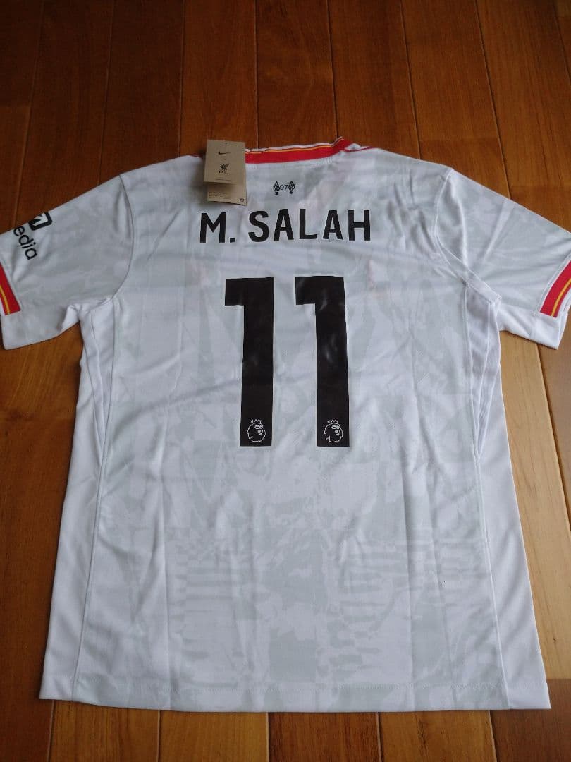リバプール サラー選手 スポンサーロゴ入りユニフォーム Mサイズ 新品