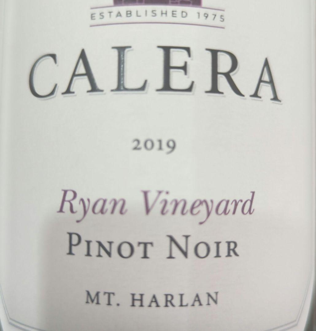 カレラ2019 ピノ・ノワール ライアン ヴィンヤード 赤 辛口　750ml