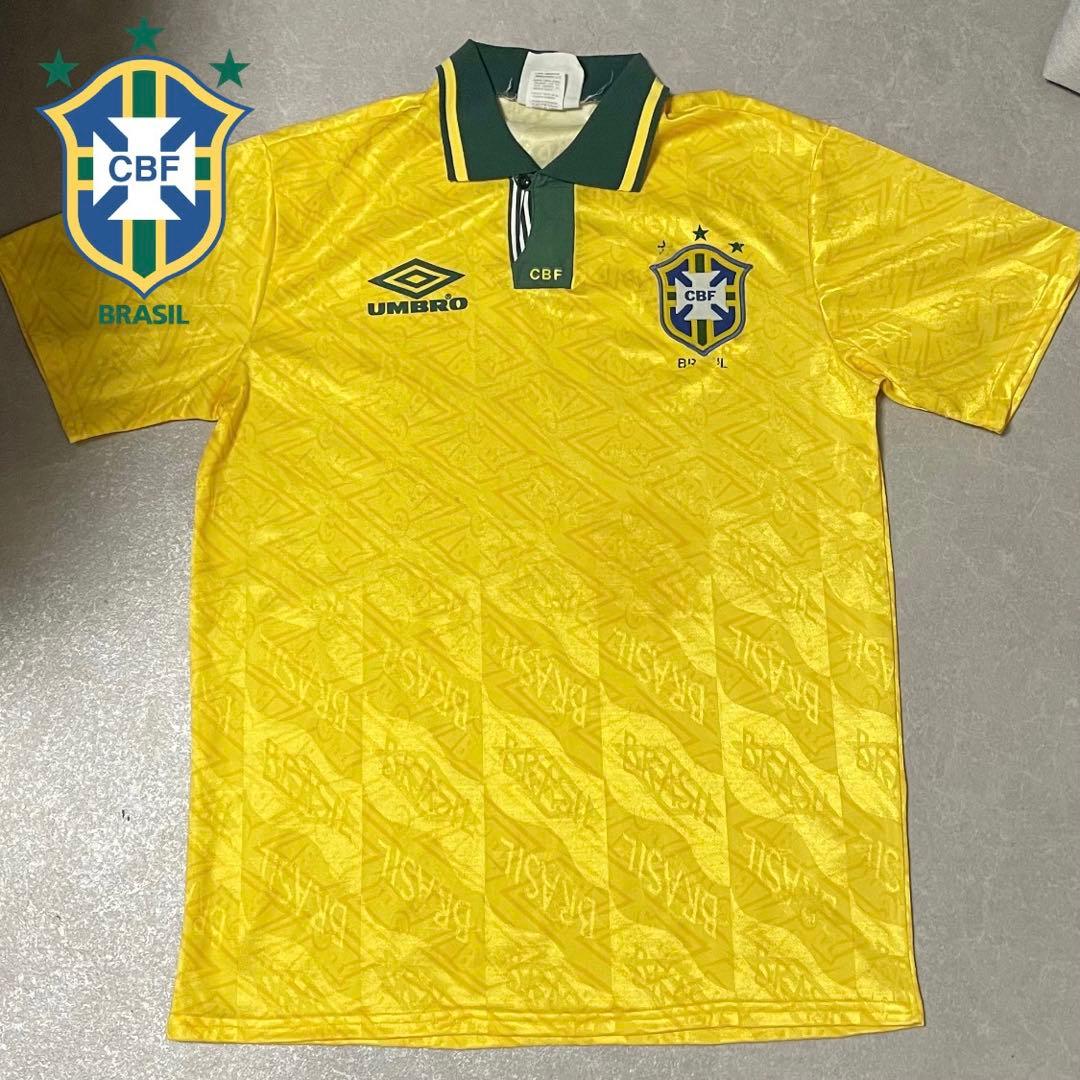 【希少】ブラジル代表 アンブロ 91年〜 Hユニフォーム Lサイズ