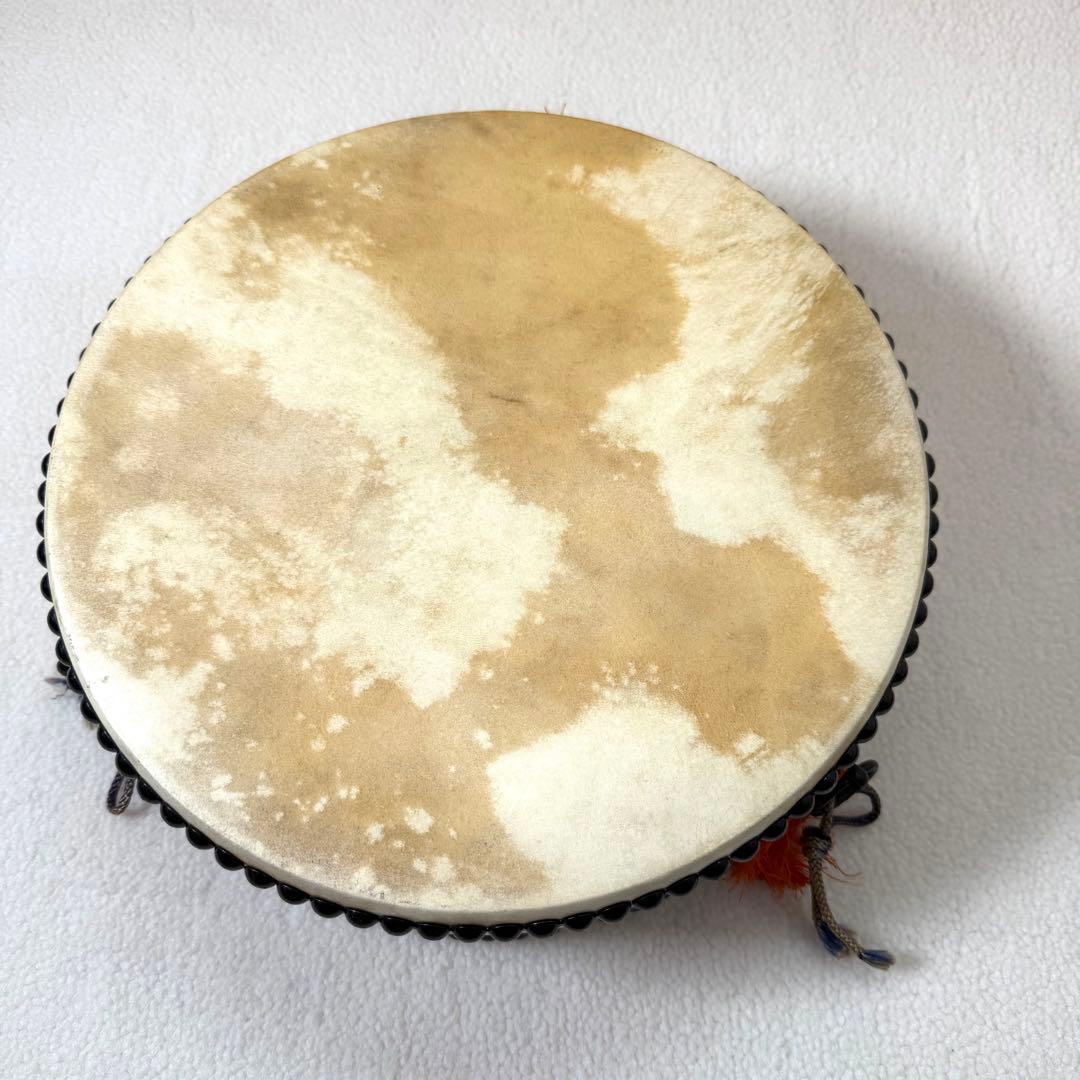 宮本卯之助　和太鼓 和楽器 平太鼓 太鼓台 直径約30cm 高さ約10cm 台座