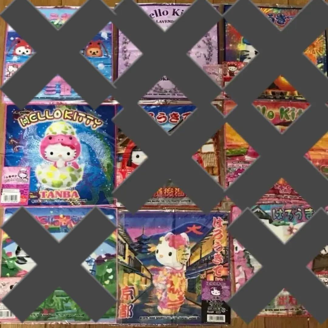 ハローキティ☆ご当地限定☆ミニタオル☆77枚☆まとめ売り☆バラ売り可能☆新品