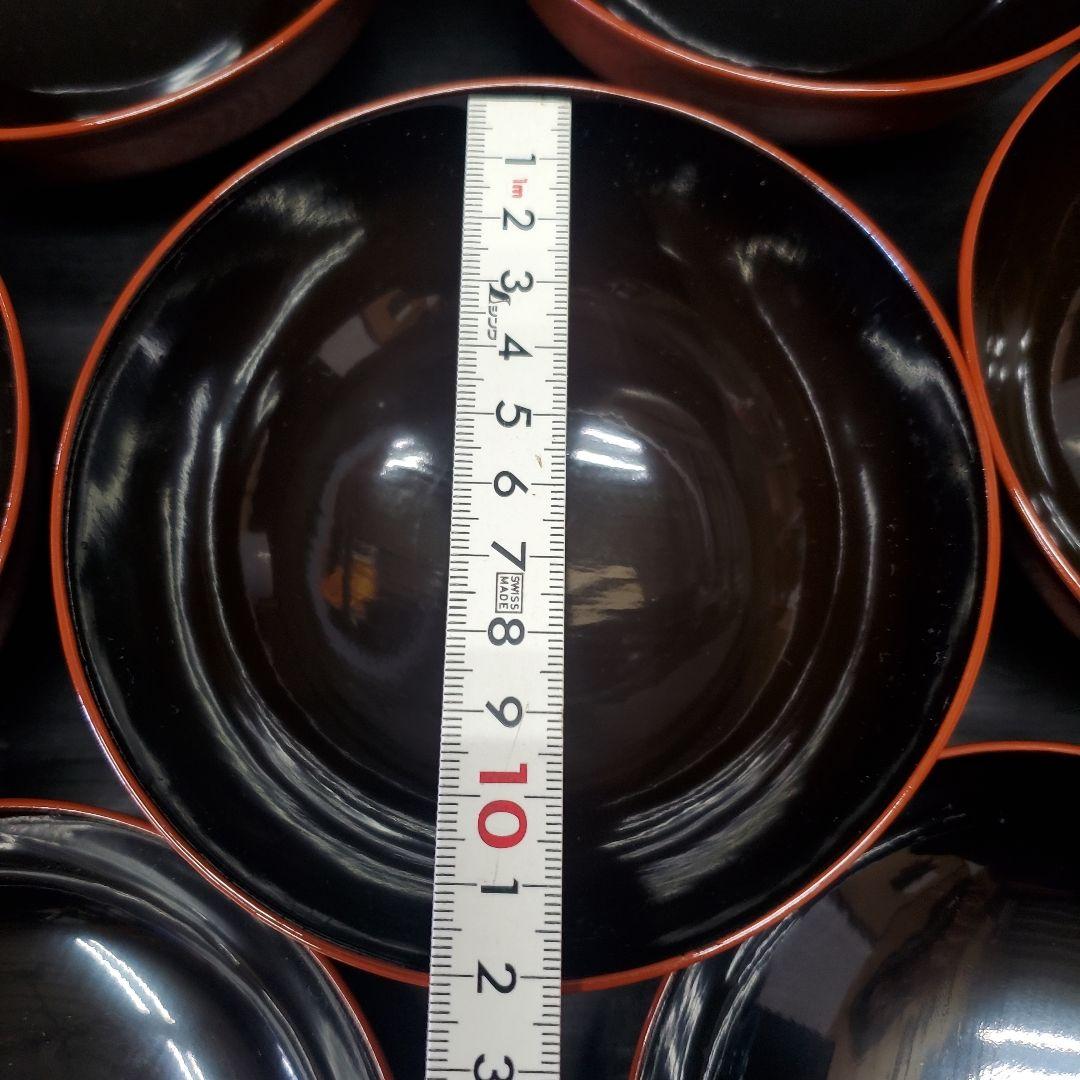 輪島塗 三保松原 羽衣 金蒔絵 漆器 吸物碗 10客