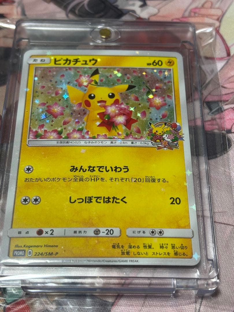 ピカチュウ　ポケモンセンター 20周年記念 プロモ みんなでいわう