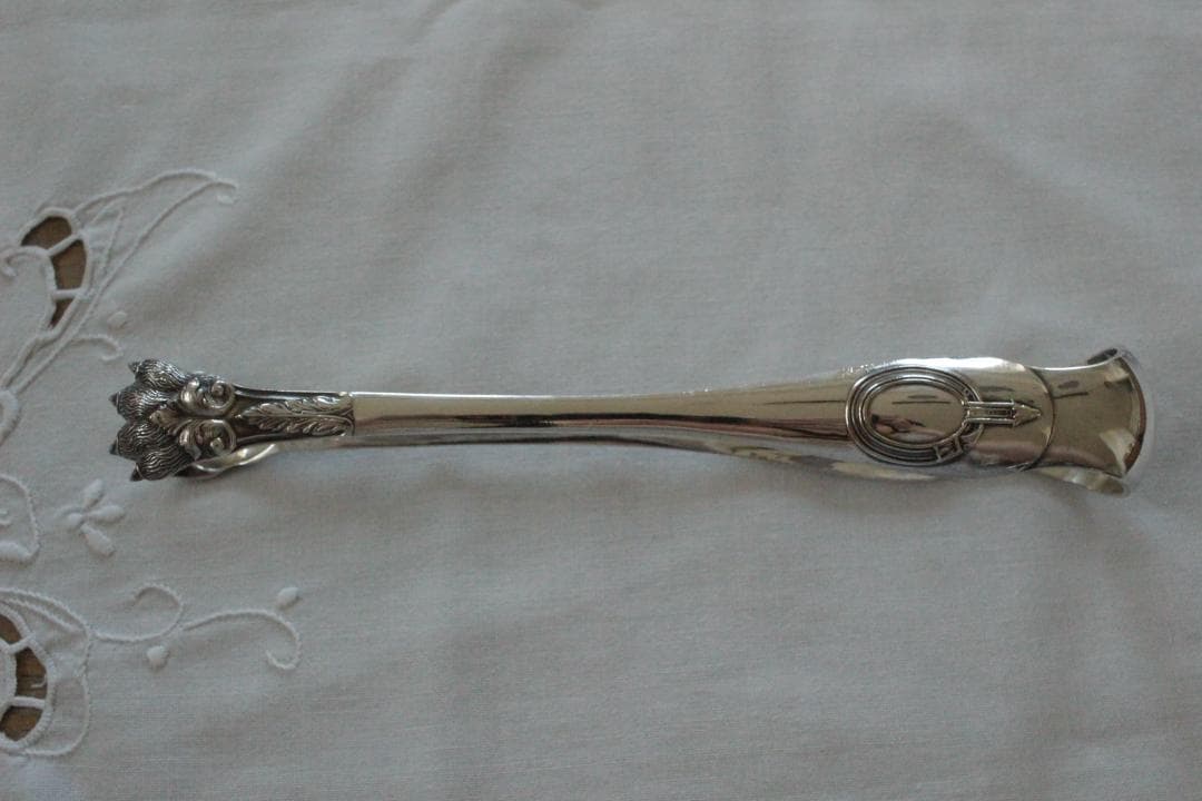 【A】シルバーコーティングのトング/野獣の足・フランスアンティーク