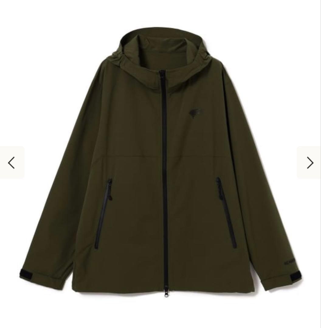 BEAMS GOLF フード付きジャケット オリーブ