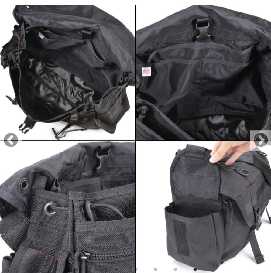 美品!!BRIEFING メッセンジャーバッグ 黒 LANCE2