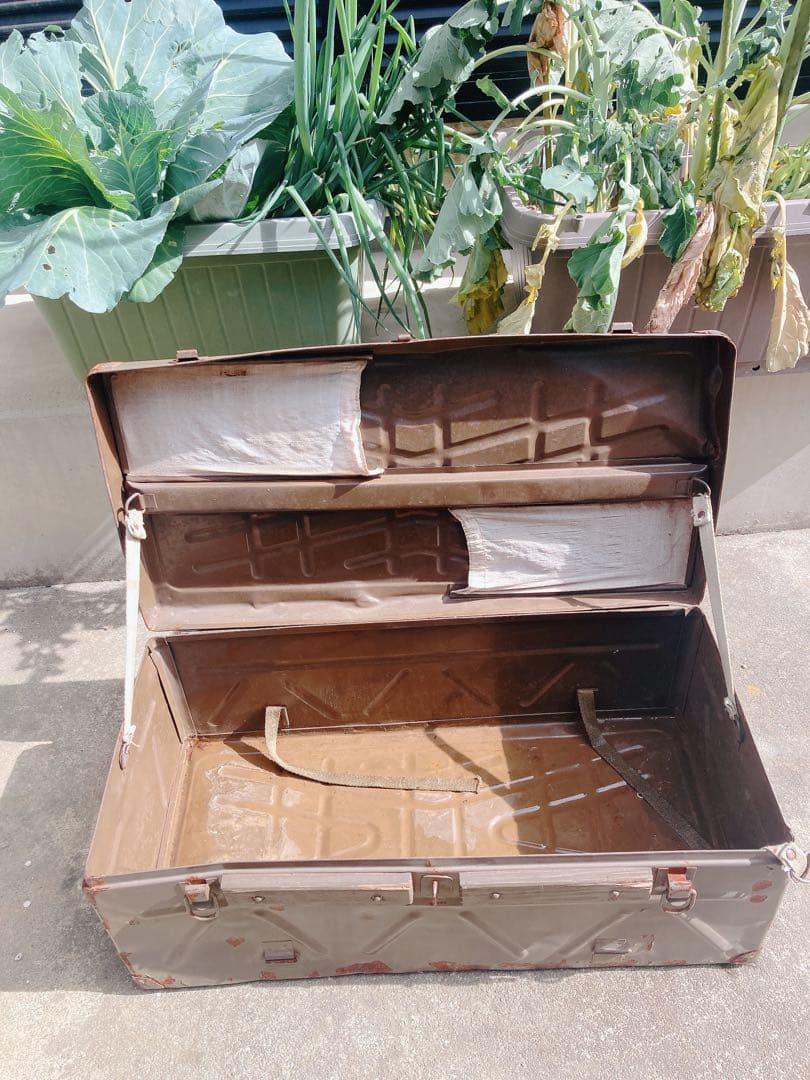 旧日本陸軍のミリタリーケースアンティークレトロ希少品ヴィンテージマニア向け