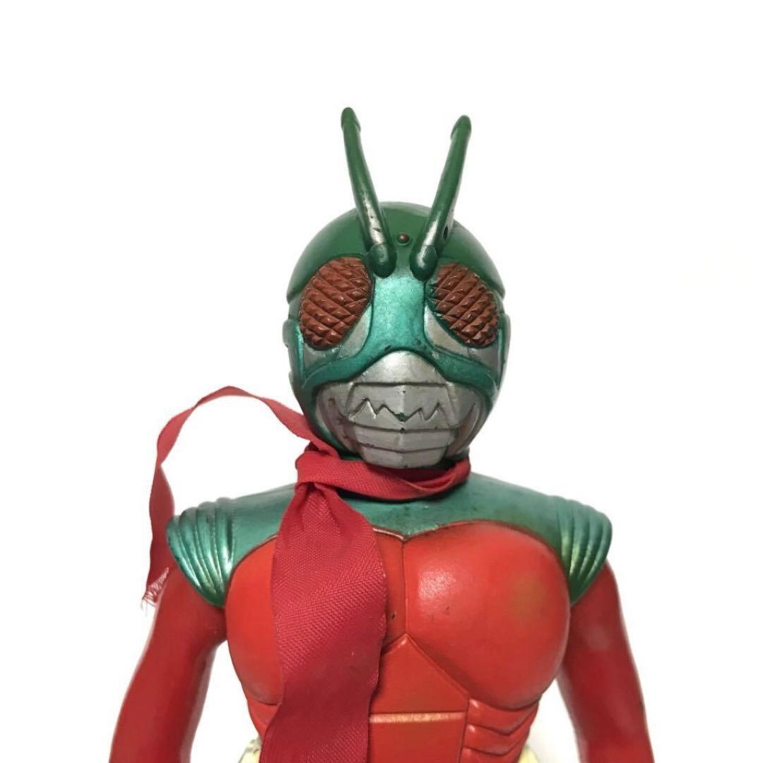 ポピー スカイライダー 面取れ ソフビ フィギュア / 昭和レトロ 仮面ライダー