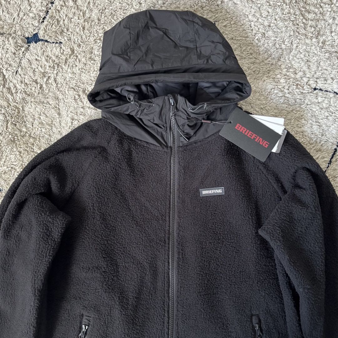【タグ付き✨】ブリーフィング　フリース　ボア　ジャケット　ジップ　中綿　ブラック