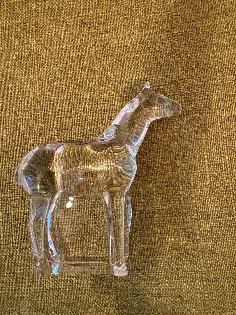 バカラ 干支 午 馬 クリスタル 置物 フィギュリン Baccarat ホース
