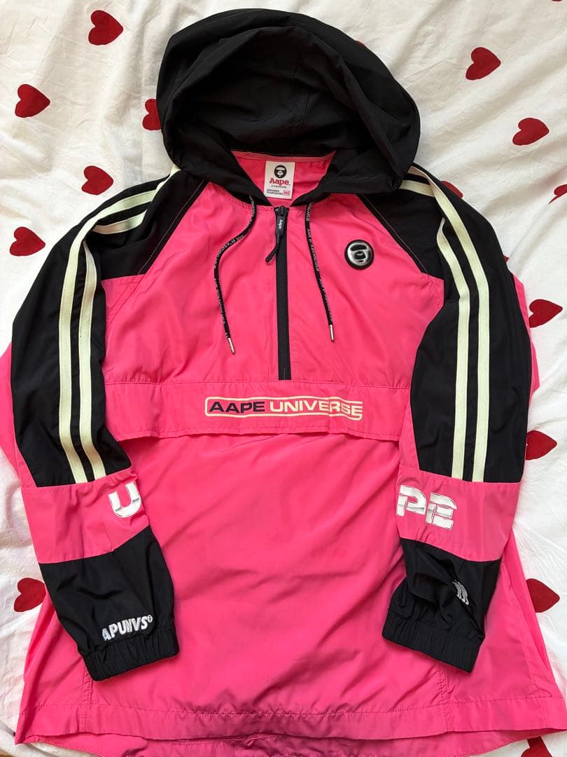 AAPE BY A BATHING APE® ピンク ナイロンジャケット