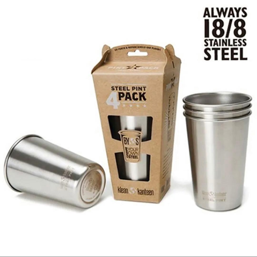 klean kanteen パイントカップ 4pack ステンレス 16oz