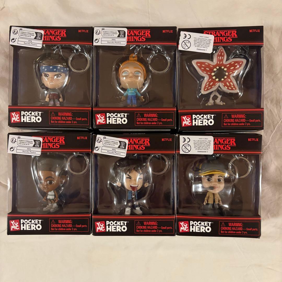 コンプリートセット　ストレンジャーシングス　フィギュアキーホルダー6体　マックス