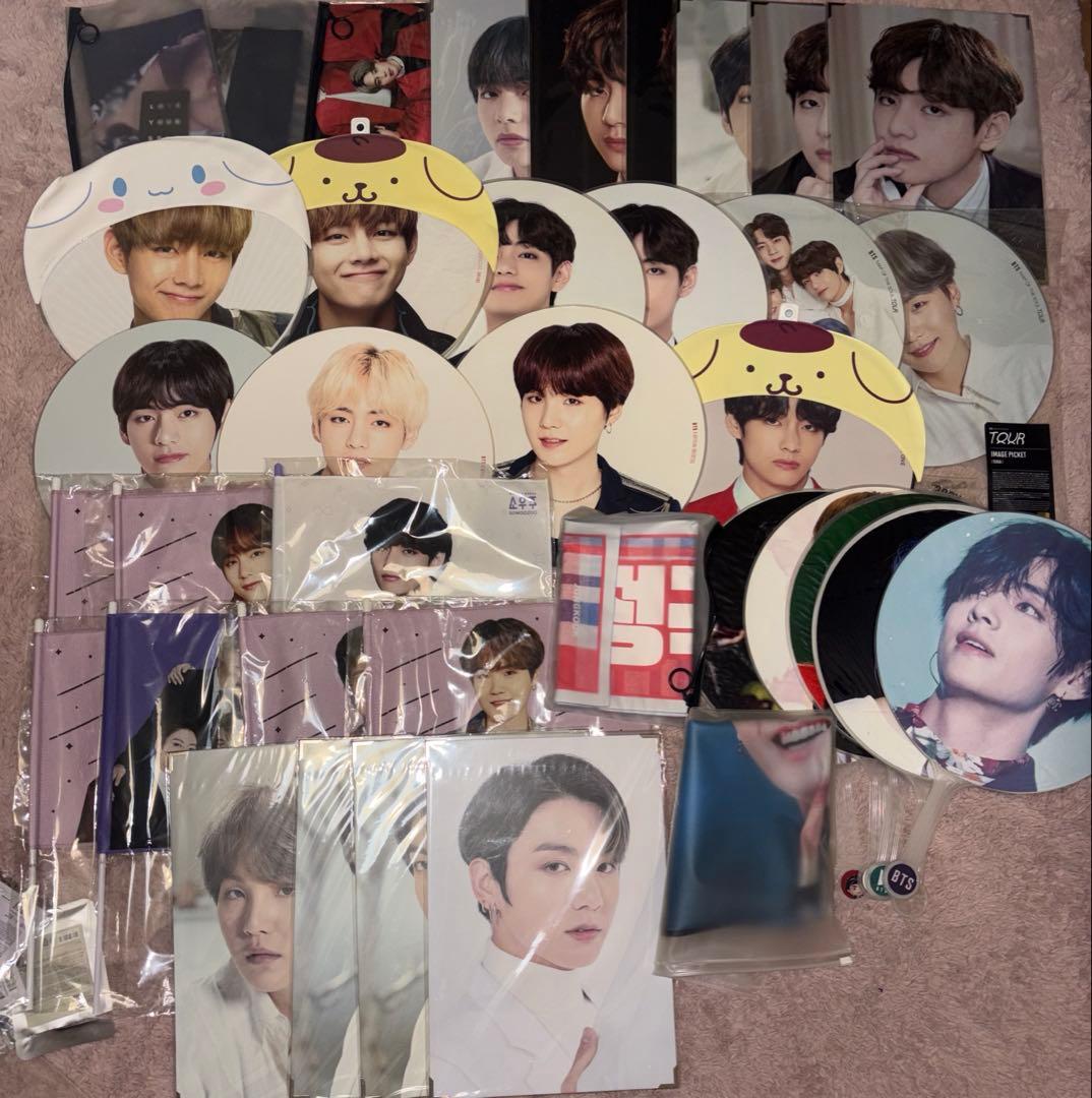 BTS グッズ アルバム うちわ セット テヒョン