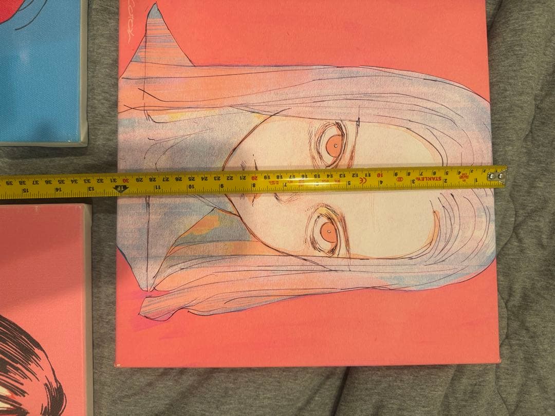 古塔つみ OVERPRIN キャンパス作品　アート