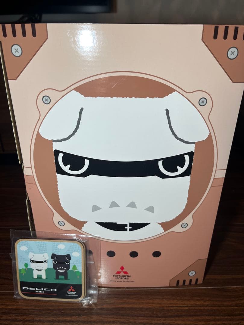 デリカミニ　デリ丸　人気の白　コースター2個付き　新品未開封