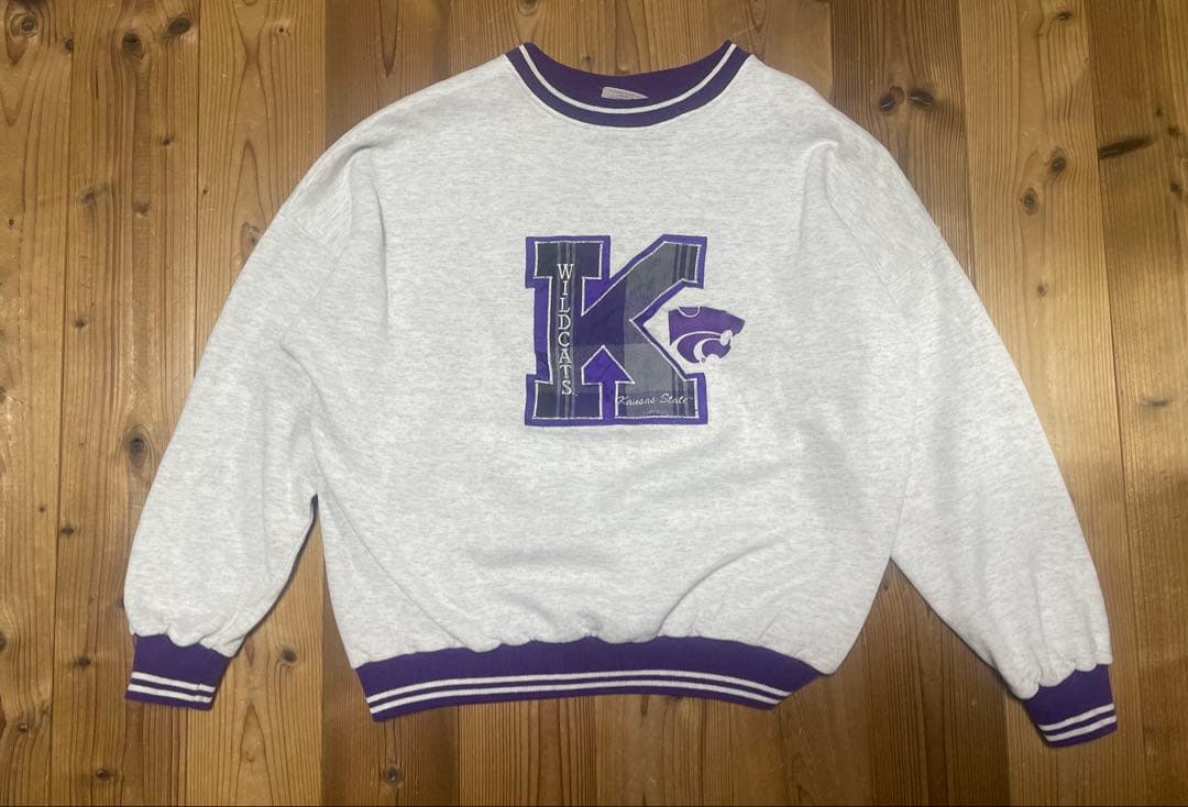 古着　Kansas State Wildcats スウェットシャツ12→9