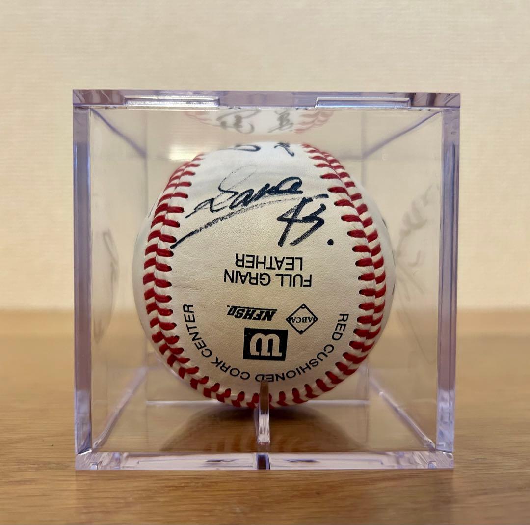 超美品　巨人投手　直筆サインボール　4選手サイン入り　野球（アクリルケース付き）
