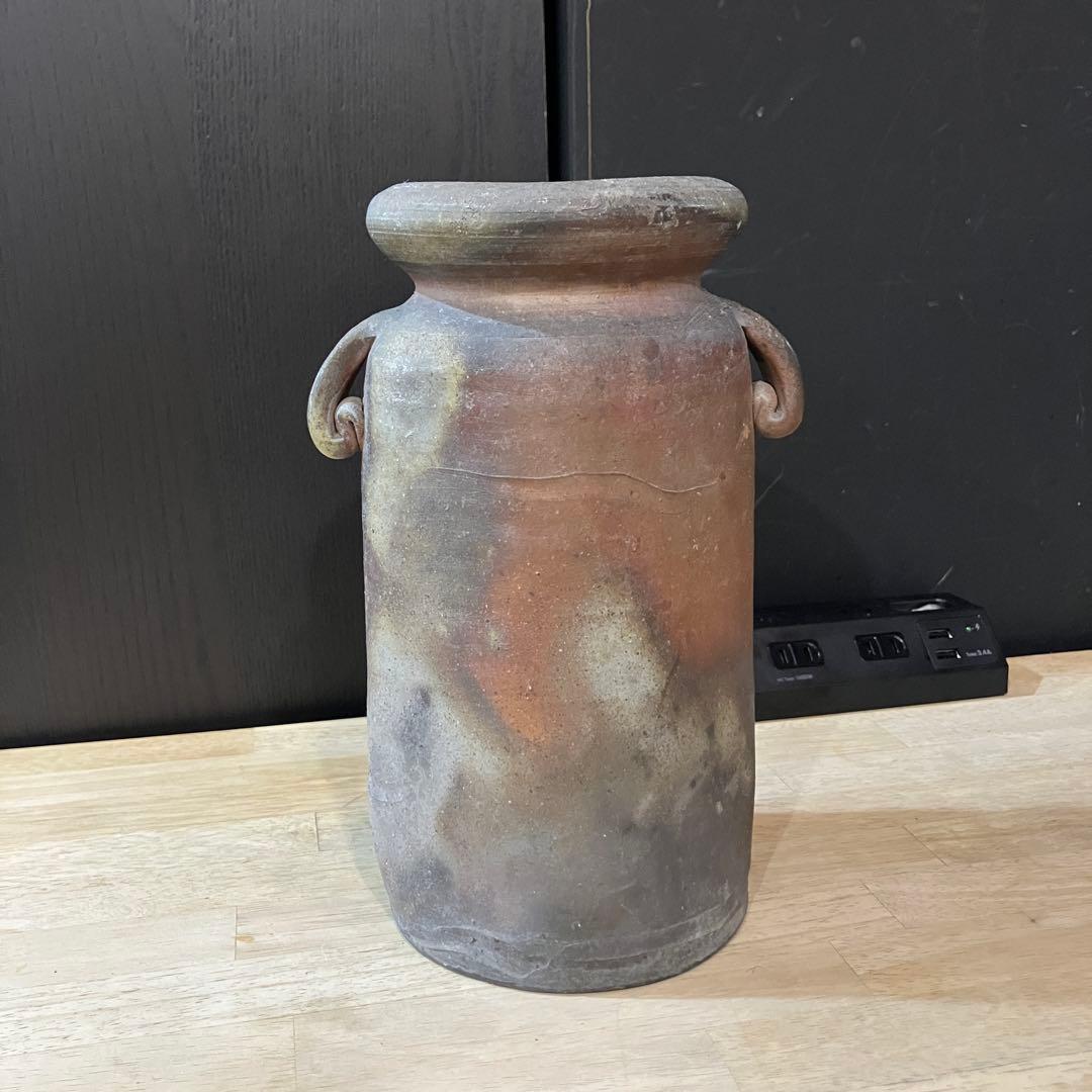 備前焼 耳付花入