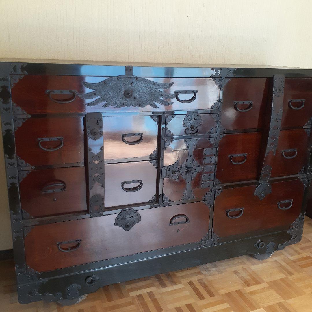 室町期威風堂々 車箪笥❤️