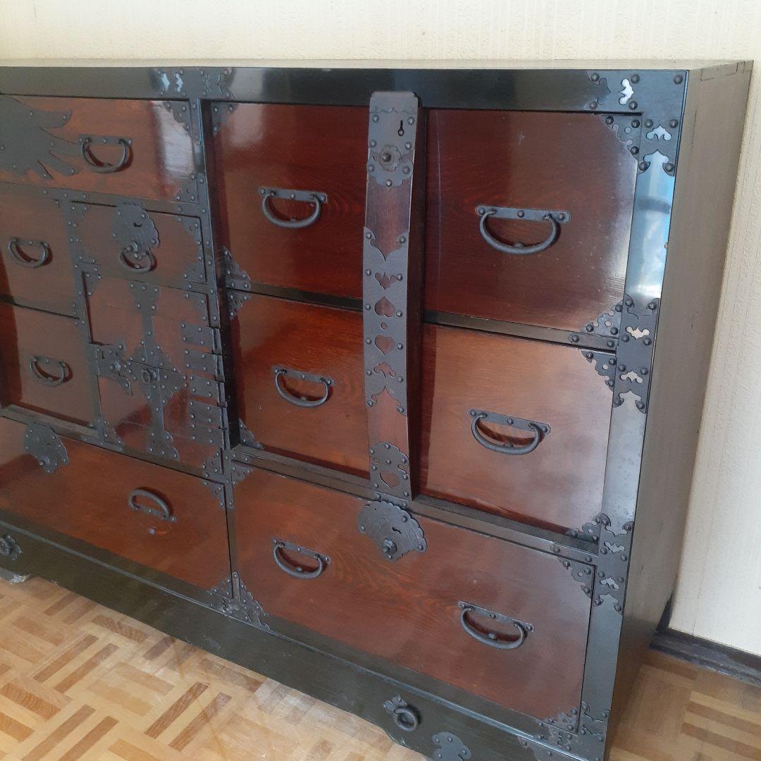 室町期威風堂々 車箪笥❤️