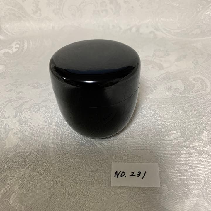 黒　中棗　茶道具　裏千家