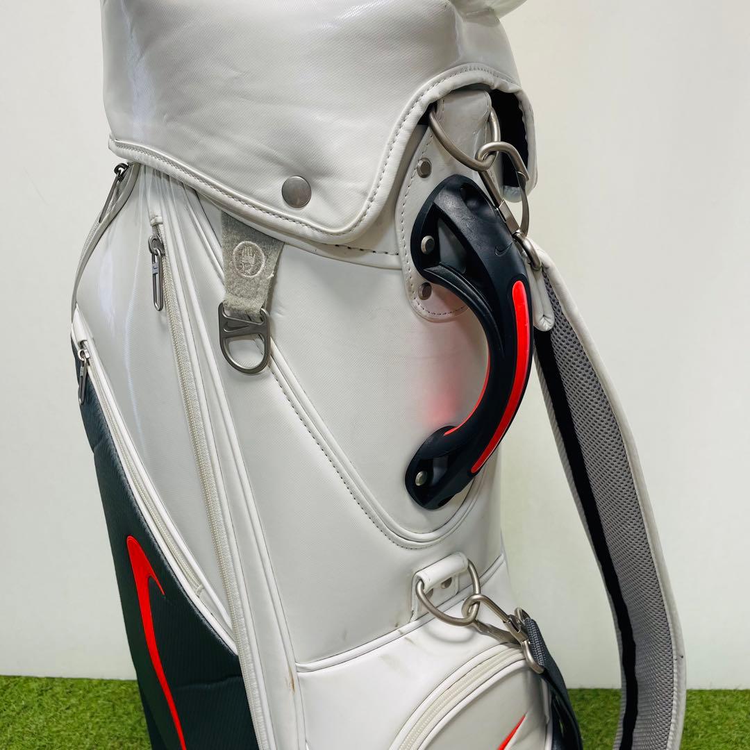 Nike ゴルフキャディバッグ ホワイト/ブラック/レッド