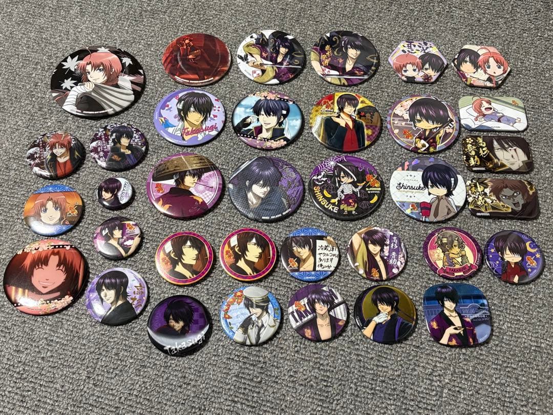 銀魂 高杉晋助 神威 缶バッジ まとめ売り