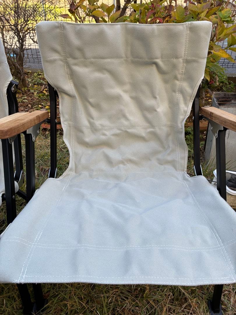 最終値下げ！　2脚セット スノーピーク ローチェア ショート アイボリー