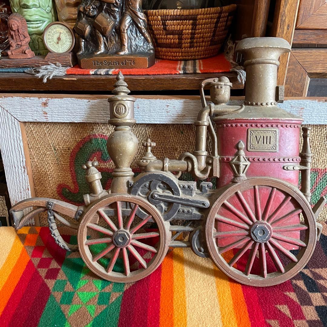 希少品！70sアメリカアンティーク1970年汽車の鉄製壁掛け　USAヴィンテージ