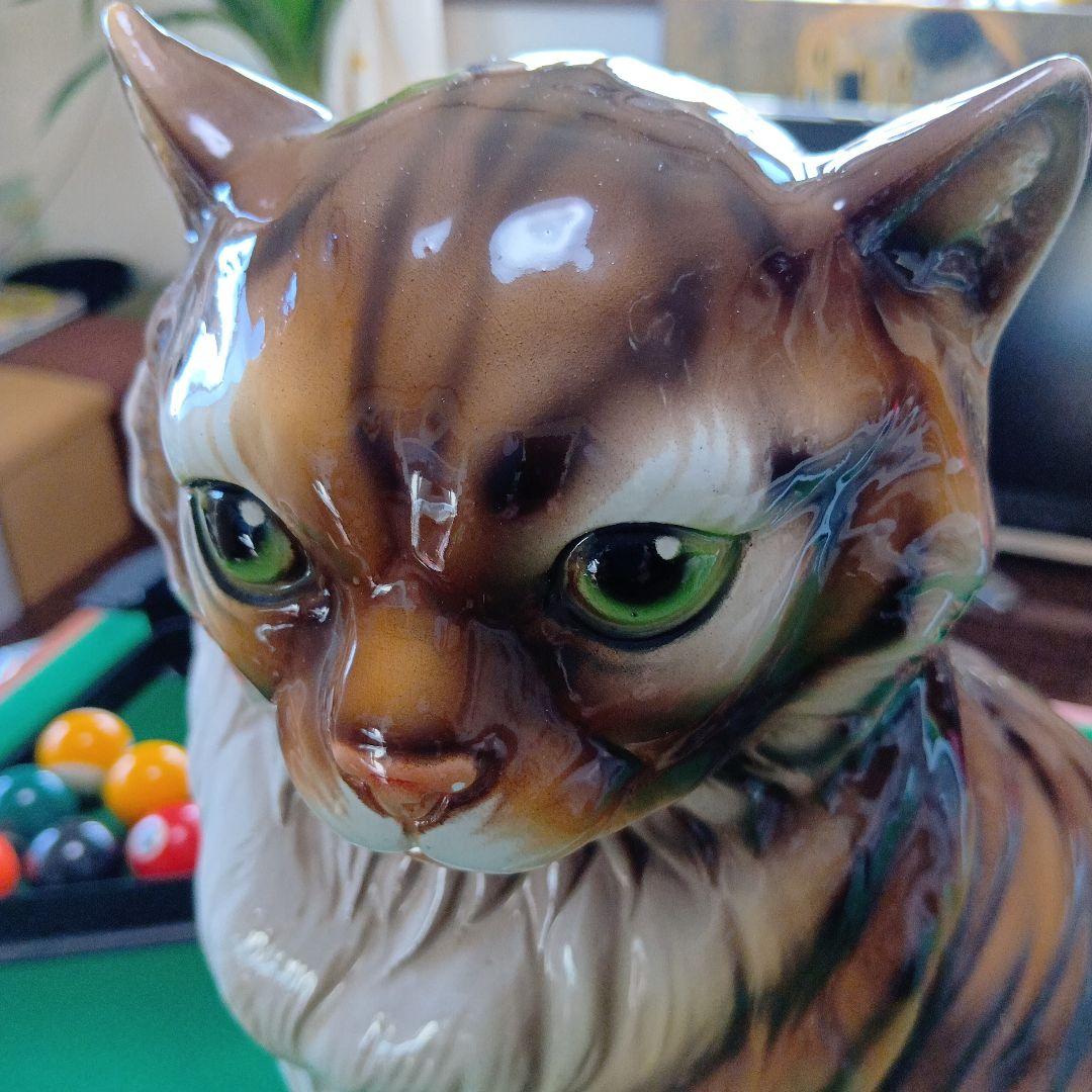 陶磁器 猫の置物約30cm