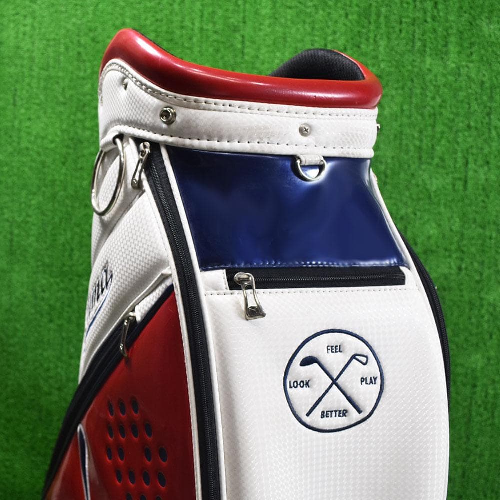 PUMA/プーマ ゴルフ キャディバッグ９型【トリコロール】美品！