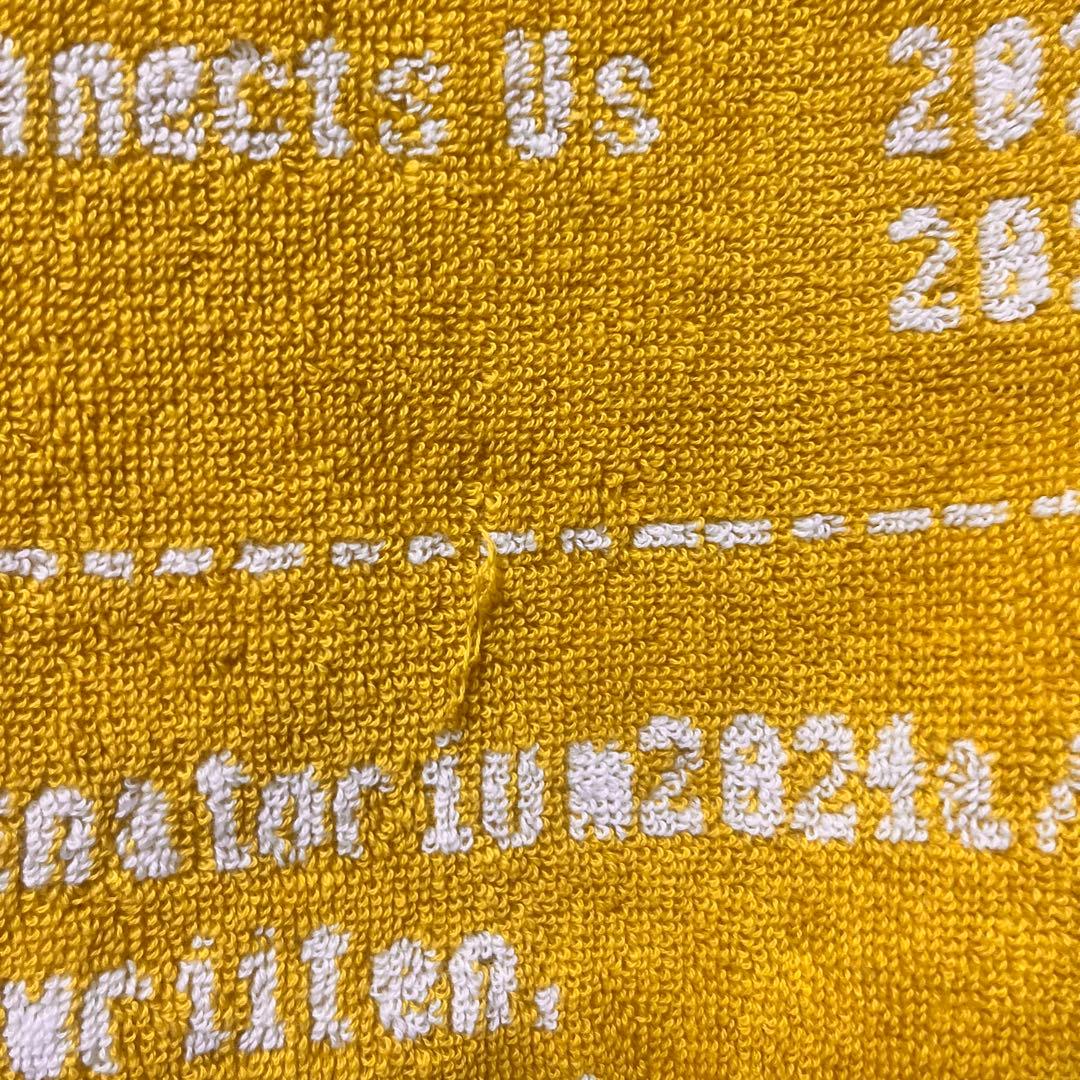 なとり フェイスタオル マスタード