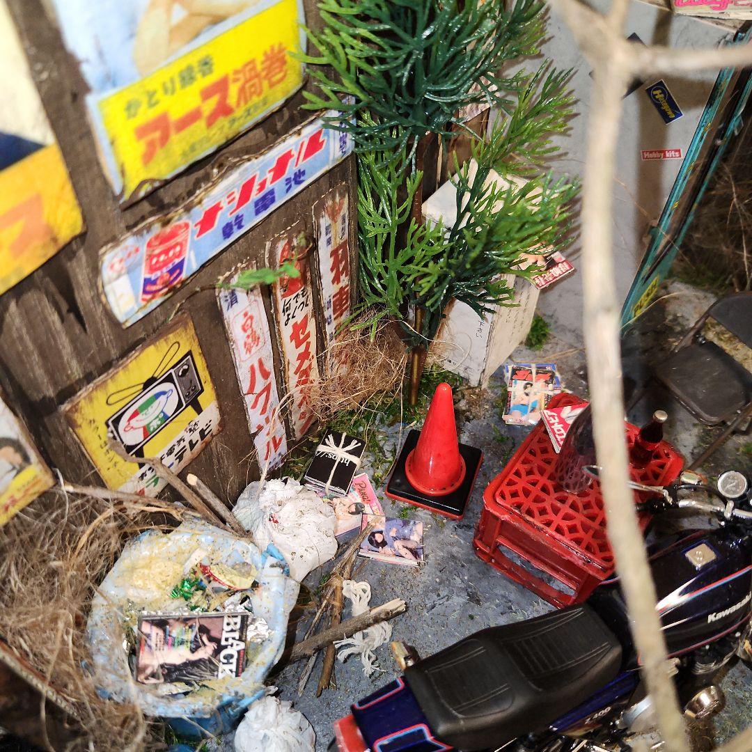 昭和　レトロ自販機　ジオラマ　ホーロー看板　FX400