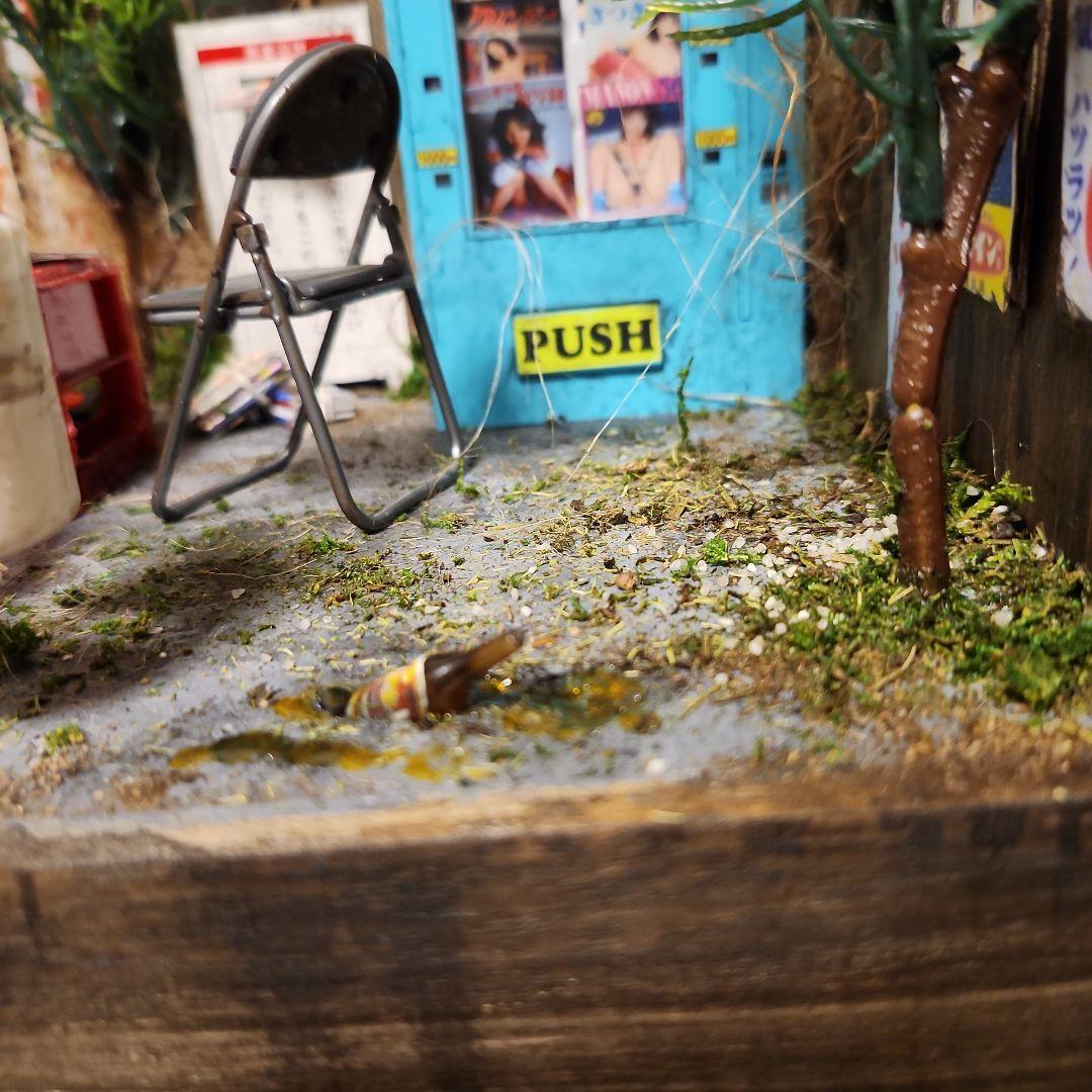 昭和　レトロ自販機　ジオラマ　ホーロー看板　FX400