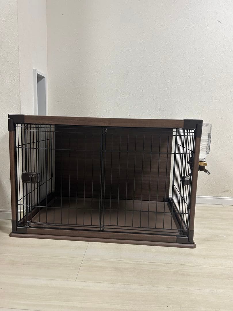 犬用ケージ ほぼ未使用　ダークブラウン