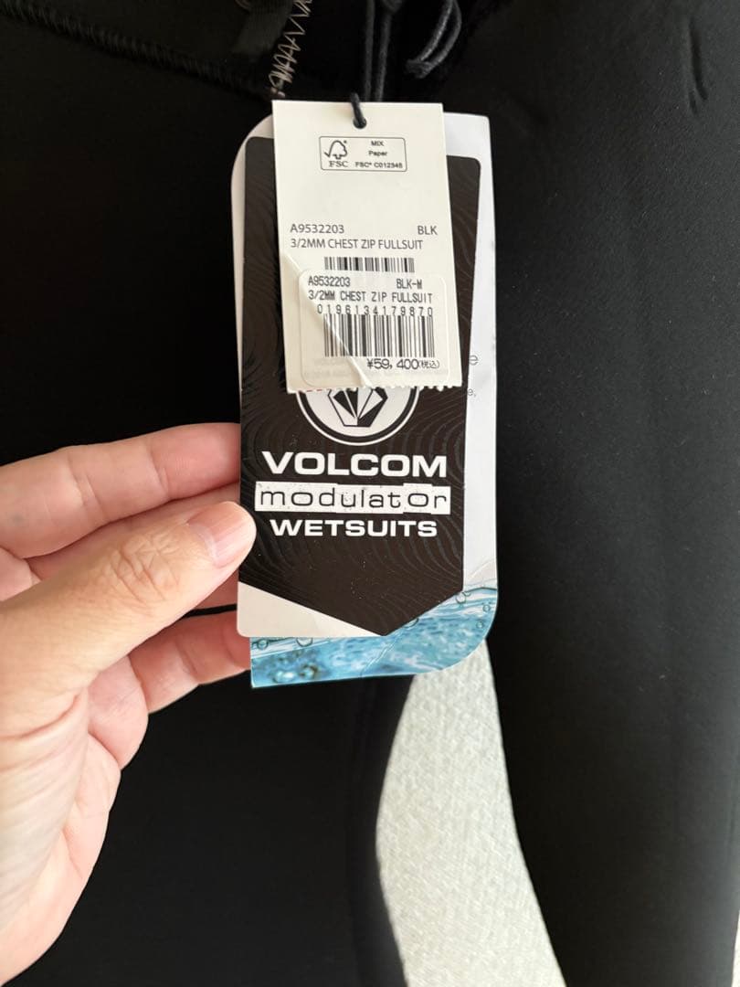 VOLCOM Modulator Wetsuits 3/2mm M ブラック