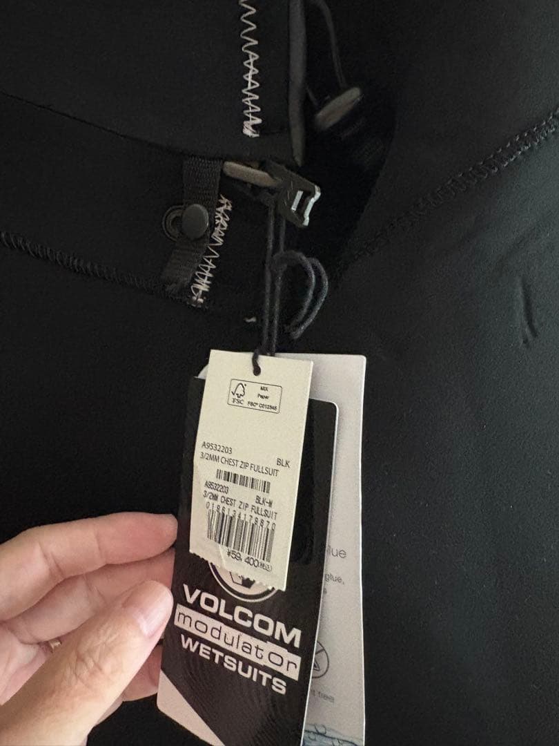 VOLCOM Modulator Wetsuits 3/2mm M ブラック